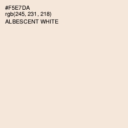 #F5E7DA - Albescent White Color Image